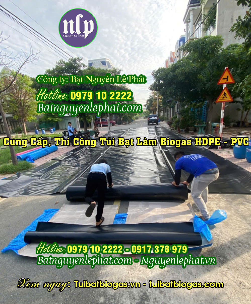 Túi bạt biogas 6 khối Túi bạt biogas 6 khối