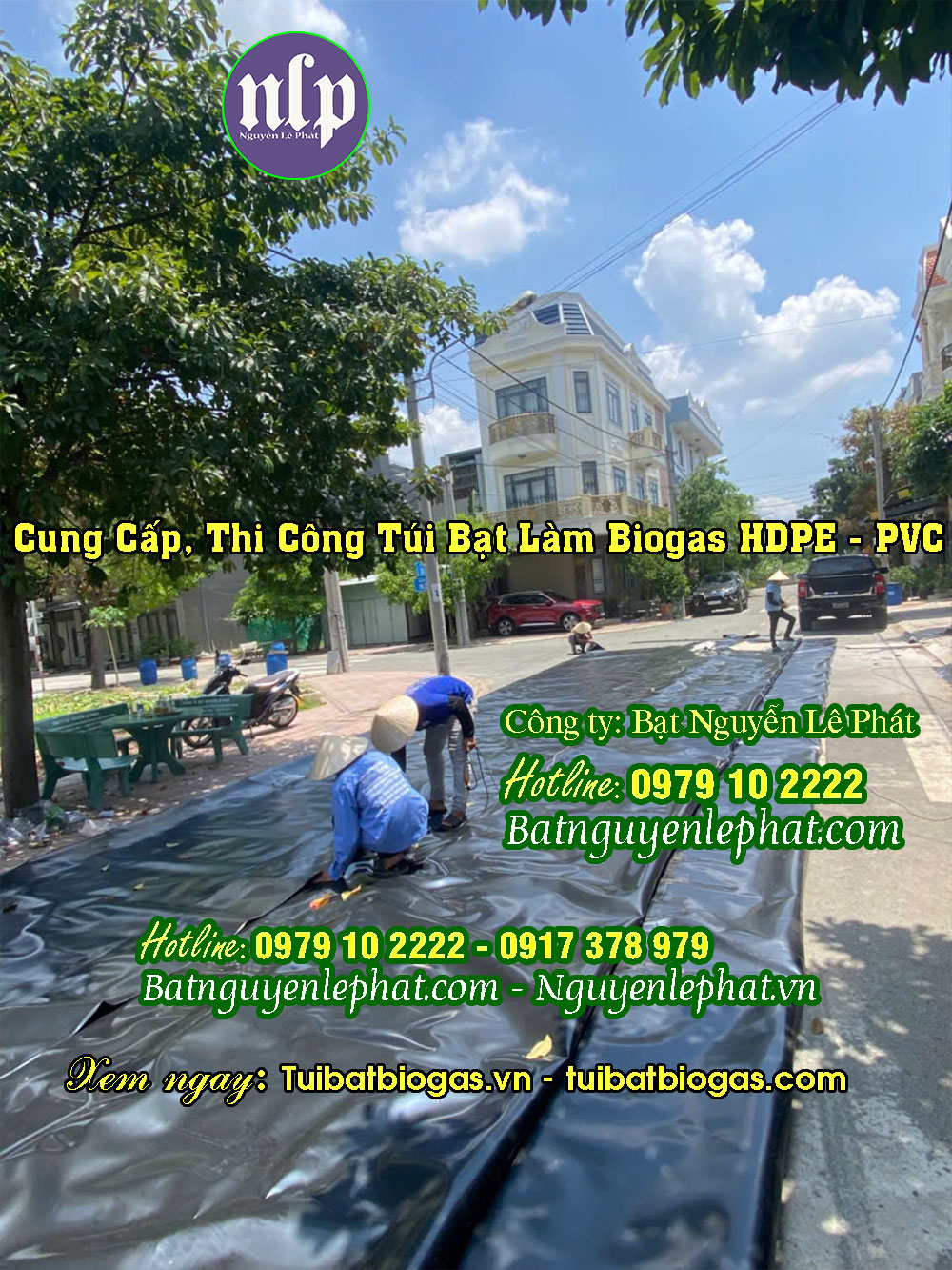 Thi Công Màng Chống Thấm HDPE Uy Tín Giá Rẻ Tại Bình Thuận Đủ Chuẩn DEM Túi bạt bigoas 8 khối