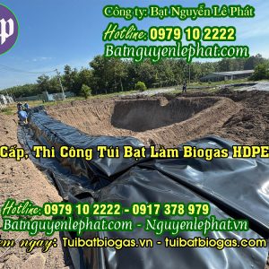 Thi công hầm Biogas HDPE