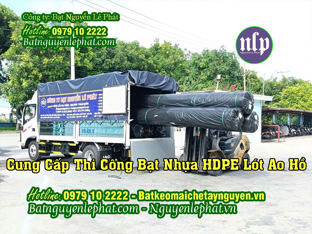 Màng bạt lót hồ chứa nước tưới cây HDPE