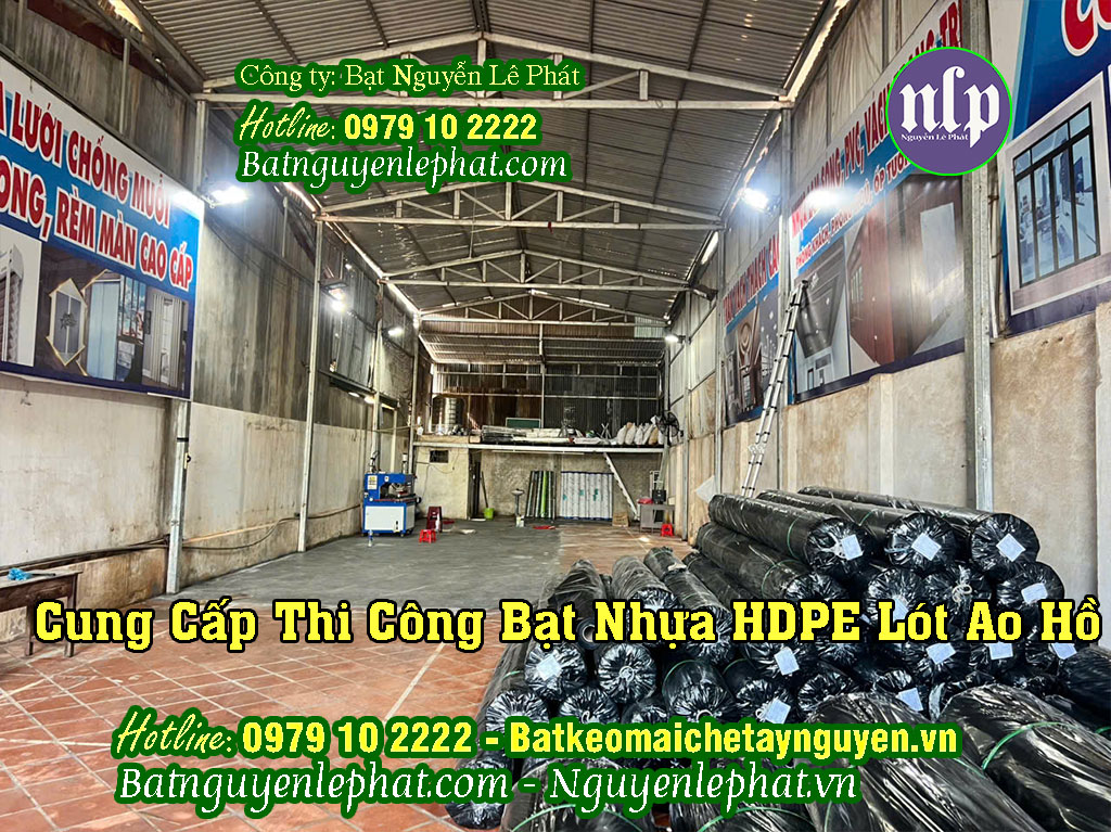 Kho Xưởng Bạt Lót Hồ tại Tây Nguyên Gia Lai